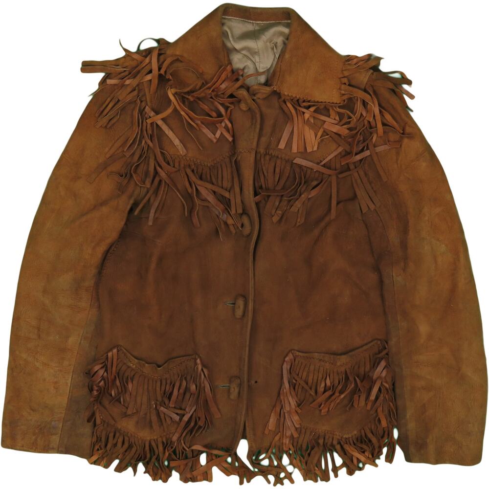 Vintage Hippie Biker Fringe Jacket S